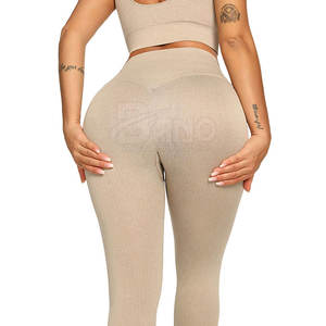 Cómodo conjunto de yoga ligero para damas de talla grande sólido transpirable fácil de usar gimnasio Fitness Gear bajo MOQ existencias disponibles - Product Image 4