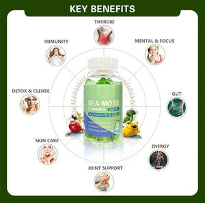Органические веганские мармеладки из Морского мха с лопажками, корневой Лопух, оптовая цена, Детокс, лечебные добавки, травяные добавки - Product Image 5