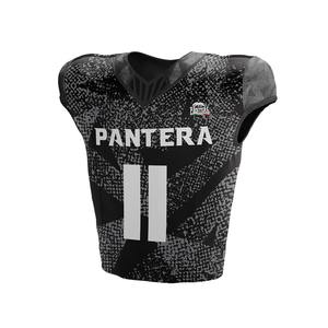 เสื้อเจอร์ซีย์ฟุตบอลอเมริกันผ้าสแปนเด็กซ์โพลีเอสเตอร์ชื่อทีมออกแบบหมายเลขชุดฟุตบอลอเมริกัน - Product Image 2