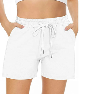 2024 Custom Athletic Women's Biker Shorts Breathable Summer Solid Color High Waist <b>Drawstring</b> Pockets Customized Color & Sizes - Product Image 6