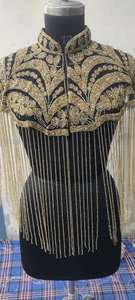 Top Clásico de Diseño con Cuentas Hechas a Mano, Estilo Poncho Recto y Modesto, Largo hasta el Suelo, para Mujer, Ropa Elegante para Fiestas - Product Image 3