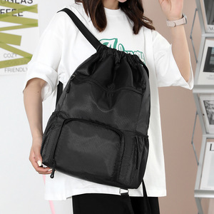 Mochila con Cordón Ajustable para Hombre y Mujer, Gran Capacidad, Ligera, Impermeable, Bolsa de Viaje y Gimnasio con Separación para Ropa Húmeda y Seca - Product Image 6