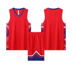 Vente en gros de maillots de basket-ball en polyester vêtements vierges réversibles chemises de basket-ball pour jeunes vêtements de sport d'équipe pour hommes - Product Image 3