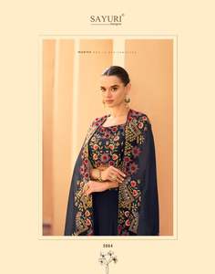 ชุดพรีเมียมคอลเลคชั่นผ้าชีนอนปักลายหนาแน่น ผู้ผลิตและจำหน่ายเสื้อผ้าแฟชั่นสตรีจากเมืองสุรัต - Product Image 6