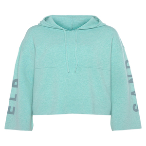 Sudadera con capucha recortada de talla grande para mujer, Jersey holgado estampado, Tops para deportes, anticontracción para Otoño e Invierno - Product Image 1