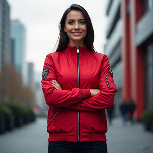 Chaquetas Bomber de béisbol para mujer, chaqueta Bomber de béisbol con cuello redondo de Color sólido, moda de invierno, ropa de abrigo Bomber Varsity para mujer - Product Image 3