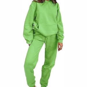 Nuevo 2025, conjuntos de chándal con capucha para mujer, ropa estampada de peso pesado con pantalón de talla grande, características - Product Image 3