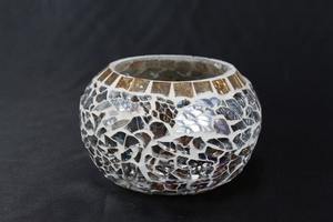 Handmade Modern Simple Mosaic Beeswax Votive <b>Tealight</b> Holder Highly Scented Candleholder Home Decor Christmas Weddings Parties - Product Image 6