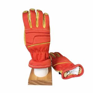 Gants de lutte contre l'incendie en cuir de vache fendu XL robustes gants de soudage renforcés de sécurité industrielle pour la Protection des mains et des bras des ouvriers - Product Image 6