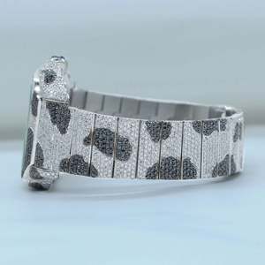 นาฬิกาสแตนเลสประดับเพชรหรูหราพร้อมนาฬิกาฮิปฮอปสุดเท่สำหรับผู้ชายเพิ่มความคมชัดระดับ VVS เพชร - Product Image 4