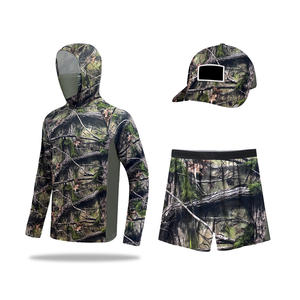 Dernière arrivée Offre Spéciale produit pêche sweat à capuche ensemble court avec casquette séchage rapide respirant ensemble de pêche conception personnalisée impression - Product Image 1