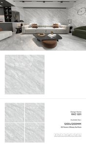 Mejor precio y calidad Gran formato 1200x1200mm Azulejos de losa de porcelana Premium Aspecto de mármol Pared y piso Exportación - Product Image 6