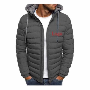 Chaqueta Acolchada Ligera con Capucha y Logotipo Frontal, Impermeable, Transpirable, con Aislamiento, Ropa de Abrigo de Invierno para Exportación y Comercio al por Mayor - Product Image 4