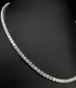 Timeless Ice 4,5 MM Cadena de diseñador Plata/10K Chapado en oro Moissanite Cadena de tenis de moda para todos los géneros para boda o regalo - Product Image 5