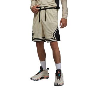 100% malla de poliéster ratán y negro para Hombre Pantalones cortos de diamante seco cómodo cintura elástica cinta de punto a rayas estilo de calle alta - Product Image 1