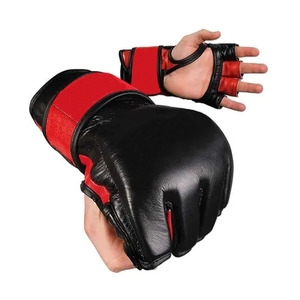 Haute qualité unisexe léger MMA gants poignées crochet boucle fermeture cuir de qualité professionnelle pour les Arts martiaux - Product Image 2