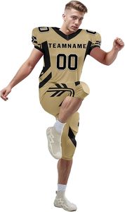 Uniformes Deportivos de Alta Calidad para Hombre, Conjuntos de Fútbol Americano, Ligeros, 100% Poliéster, Colores Personalizables, Servicio OEM - Product Image 2