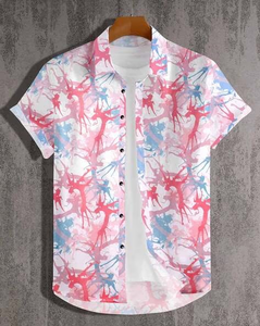 Camisa Hawaiana Divertida para Hombre, Camisa de Manga Corta con Botones, Atuendo para Vacaciones, 100% Algodón - Product Image 3