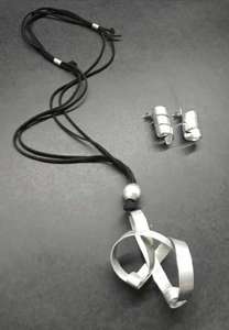 สร้อยคอโลหะพร้อมจี้ทำมือโซ่โลหะ - Product Image 5