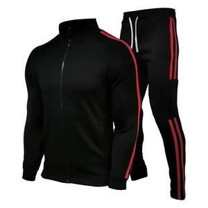 Ropa deportiva informal con capucha para hombre, patrón sólido, chaquetas y pantalones para correr, Hip Hop, traje deportivo para correr, conjuntos de 2 piezas - Product Image 2