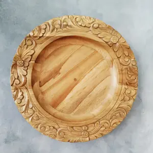 Dernière plaque de chargeur en bois de luxe écologique pour la maison hôtel restaurants fêtes cafés table décorative - Product Image 1