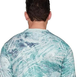 Camisa de pesca deportiva sólida de manga larga para hombre de la mejor calidad con protección UV Impresión digital personalizada transpirable - Product Image 5