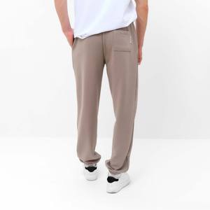 Pantalon de survêtement personnalisé en tissu lourd pantalon de survêtement intérieur en polaire pour hommes pantalon de survêtement à jambes larges pantalon de survêtement d'hiver pantalon pour hommes lavé - Product Image 5