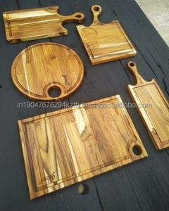 Tabla de Cortar Rectangular de Madera de Acacia Natural Hecha a Mano de Primera Calidad, con Mango, Ecológica, Apta para Lavavajillas - Product Image 4