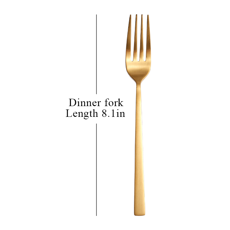 matte gold-dinner fork