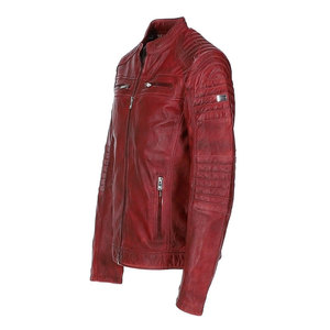 Veste en cuir pour homme à la mode avec logo personnalisé en peau de vache de haute qualité avec logo avant personnalisable - Product Image 2