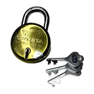 顶级批发商最佳质量定制希图水晶多色不锈钢新款50毫米3钥匙挂锁