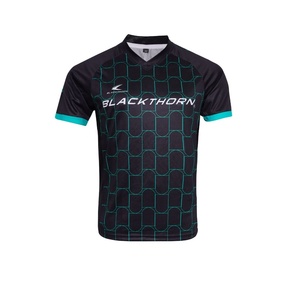 Maillots de football personnalisés en sublimation respirants pour hommes, col en V, 100% polyester - Product Image 6