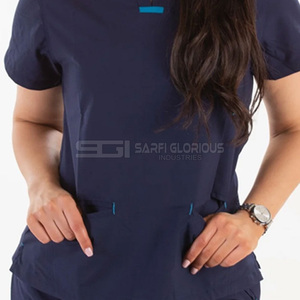 Uniformes Médicos para Hombre, Conjuntos de Uniformes para Doctores y Enfermeros, Uniformes de Hospital, Uso en Hoteles, Tela de Lona, Color y Logotipo Personalizables - Product Image 4