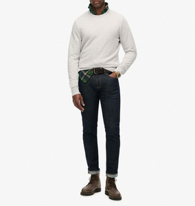 Ropa de calle pesada de alta calidad 100% algodón Fleece Regular Fit Puff Print Sudadera personalizada para hombre - Product Image 3