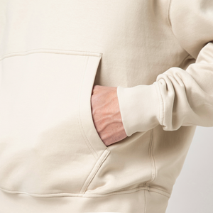 Sudadera gruesa y pesada en blanco con hombros caídos para hombre, sudadera con logotipo personalizado de 300 Gsm, Sudadera con capucha de gran tamaño de algodón/poliéster de peso pesado - Product Image 4