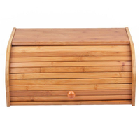 Boîte à pain avec couvercle enroulable, boîte à mouchoirs en bambou faite à la main, écologique, décoration naturelle pour la maison et la table, vente en gros du Vietnam