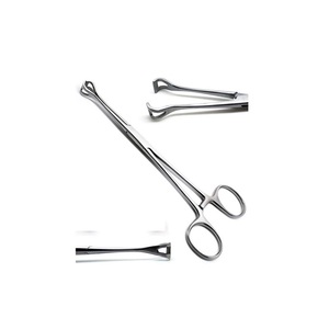 Pinzas de Agarre <span class=keywords><strong>Babcock</strong></span> de 15 cm, Juego de Instrumentos Quirúrgicos Manuales de Acero Inoxidable - Product Image 1