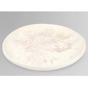 2025, superventas, plato de resina a la moda, remolino azul, forma redonda, bandeja para servir, juego de vajilla, vajilla, platos de resina de Color personalizado - Product Image 3