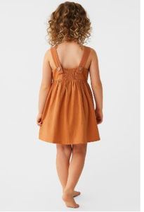 Vestido de princesa de moda de alta calidad, vestido a rayas con dos bolsillos para niña, vestido a bajo precio de proveedor indio - Product Image 4