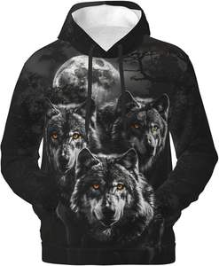 Sweat à capuche cool pour hommes-Sweat-shirt drôle imprimé 3D avec de grandes poches-Design à capuche fantaisie - Product Image 5