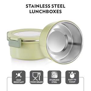 Best Quality Borosil Stainless Steel <b>Lunch</b> <b>Box</b> with Bag and Leak Proof and Dishwasher Safe for <b>School</b> Office and College Use - Product Image 5
