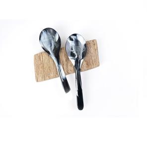 Serveurs à salade en résine, cuillères de service avec des éléments décoratifs, articles de cuisine, pièces uniques, toutes les couleurs disponibles - Product Image 4