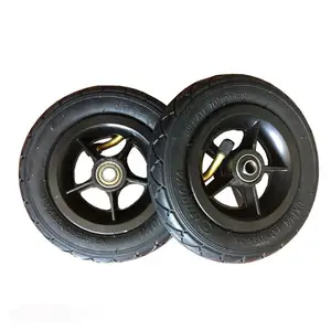 10 para 12 polegadas pequena roda de borracha pneumática com pneu de bicicleta