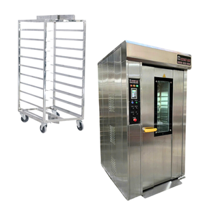 Facile à utiliser 16 plateaux Diesel four rotatif four rotatif 1100Kg poids Pe et palette en bois nouvelle boulangerie Machine Kien an Vietnam - Product Image 1