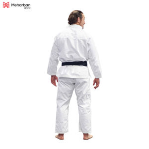 Uniformes de Karate de algodón 100% de alta calidad, logotipo personalizado, ropa de artes marciales BJJ con pantalones cortos, precio al por mayor - Product Image 5