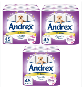 Cheap Price Wholesale Andrex Gentle Clean Perfect Pull <b>Toilet</b> Tissue Easy Tear Perforations 20 Larger <b>Rolls</b> Buy Now - Product Image 6