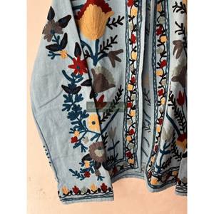 Venta al por mayor bordado a mano chaqueta abrigo Chaqueta corta Uzbek Suzani tela de algodón Unisex fiesta desgaste chaqueta abrigo de mujer - Product Image 4