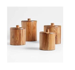 Vase à bougie en forme de pomme en bois de mangue avec dessus en feuille d'aluminium pot à bougie le plus vendu décor à la maison - Product Image 2