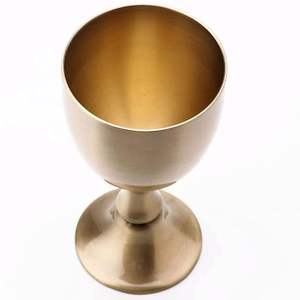 Verre à vin en cuivre martelé de qualité supérieure pour bar et fête, gobelet en cuivre mat, fournisseur de verres à shot en cuivre martelé d'Inde - Product Image 1