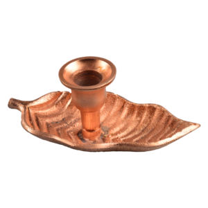 Candelabro de Metal Sólido de Diseño Festivo para Navidad con Acabado en Cobre para Decoración del Hogar en Interiores - Product Image 1